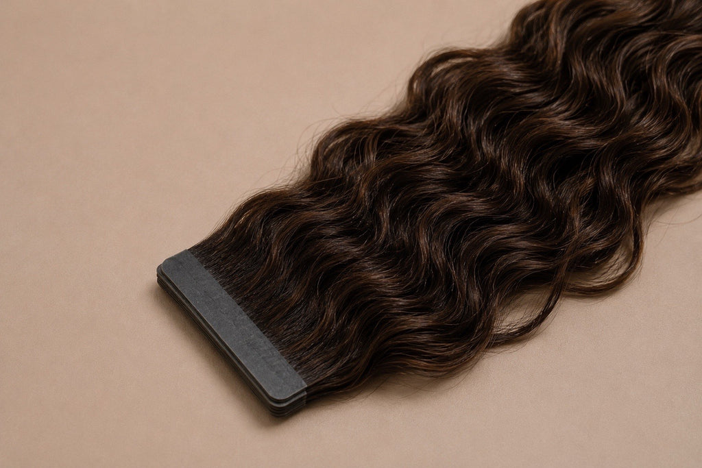 Soft Wave Signature Wavy Hair Extensions – Tape-In 100% Human Hair