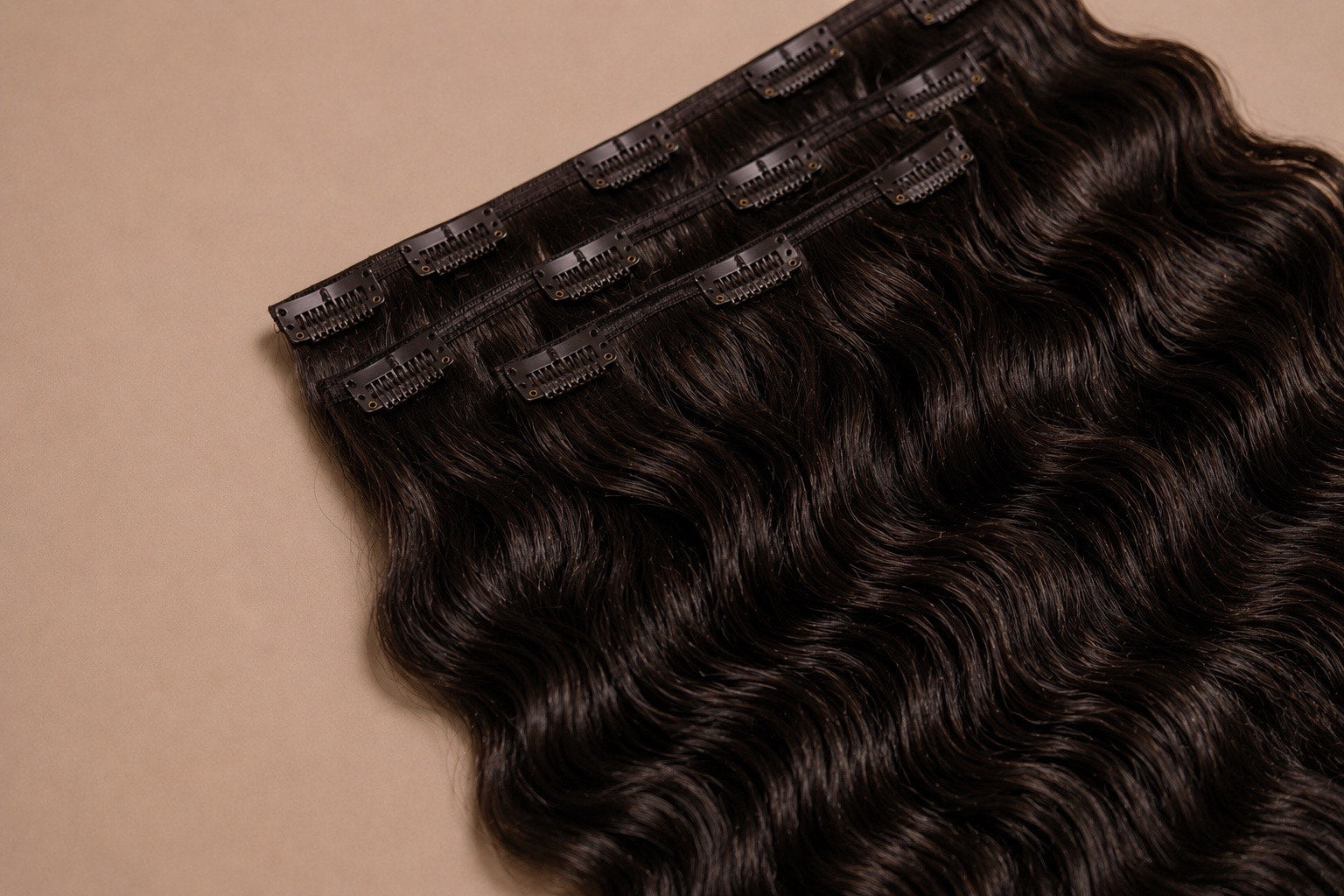 Classic Curl Curly Clip-In Hair Extensions – 100% Human Hair